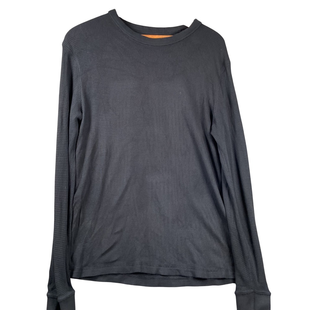 Faherty Thermal Knitwear Mens Size M Gray Long Sleeve Pima Cotton Modal Shirt